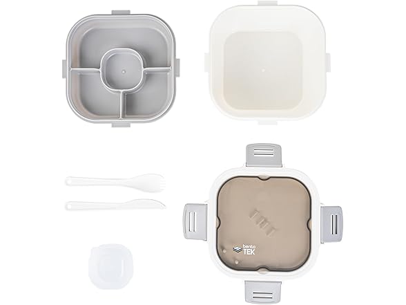 Restaurantware Bento Tek 57.5 Ounce Bento Box