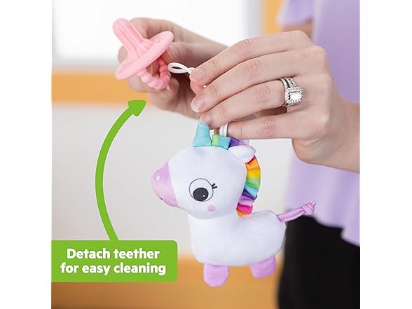 Bright Starts SootheMate Plush Baby Teether Toy