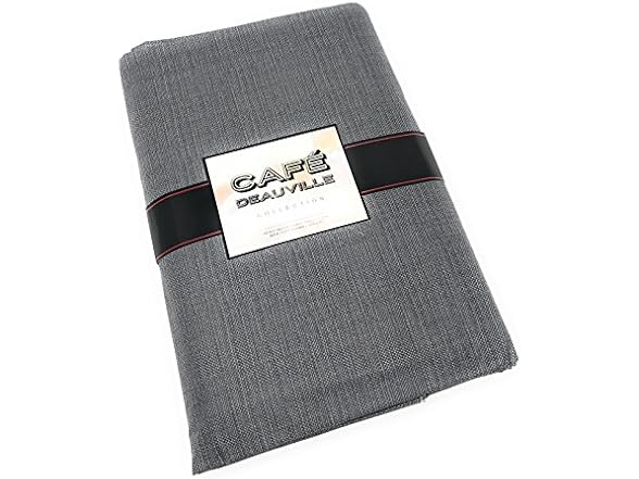Deauville Vinyl Tablecloth Grey
