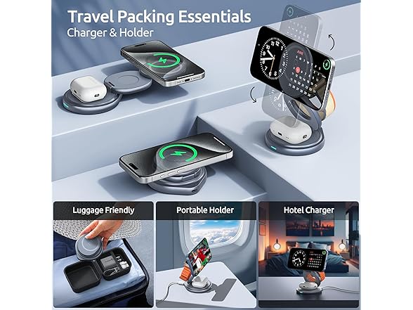 3in1 15Watt Charging Station for Apple Magsafe