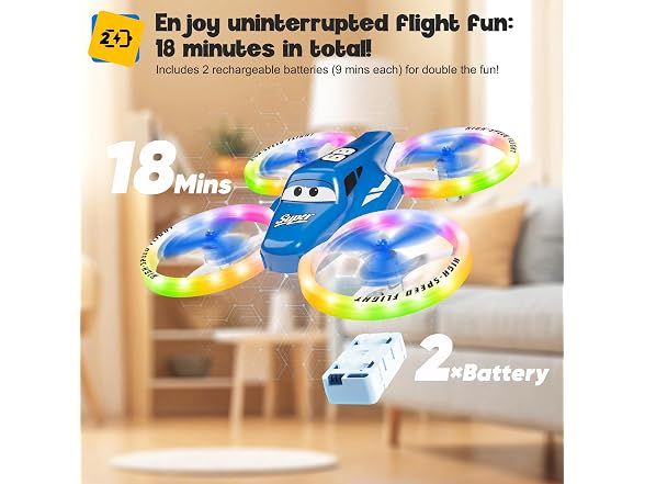 Helatt Drones for Kids Beginners LED