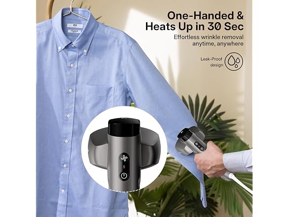 GKJ Handheld Garment Steamer 2-in-1 118ml
