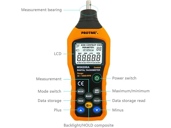 Protmex Digital Tachometer