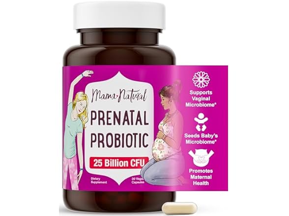 Mama Natural Prenatal Probiotics 25 Billion CFU