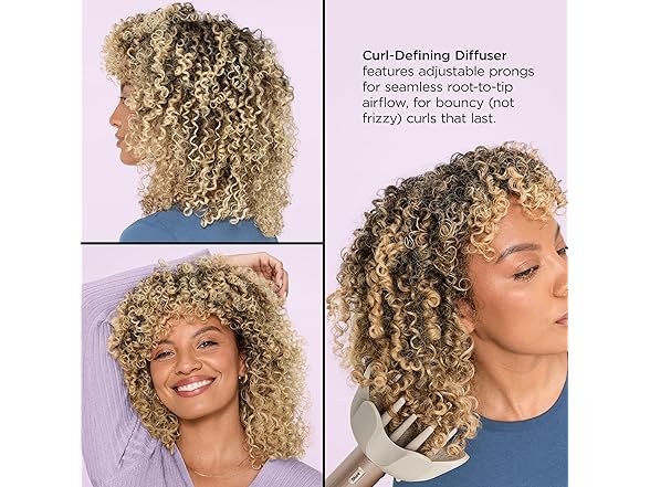 Shark FlexStyle Air Styling & Drying System, Powerful Hair Blow Dryer & Multi-Styler with Auto-Wrap Curlers, Curl-Defining Diffuser, Oval Brush, & Concentrator Attachment, Stone, HD435 (Open Box)