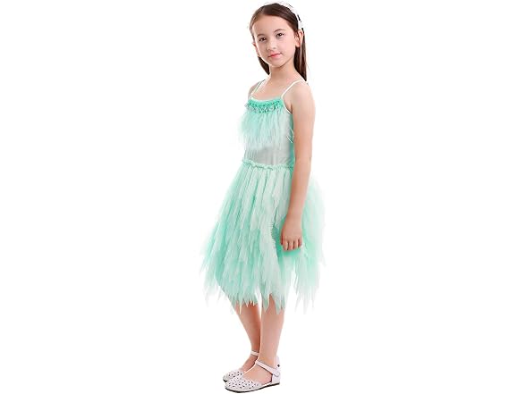 Obeeii (2-3T) Little Girl Swan Princess Dress