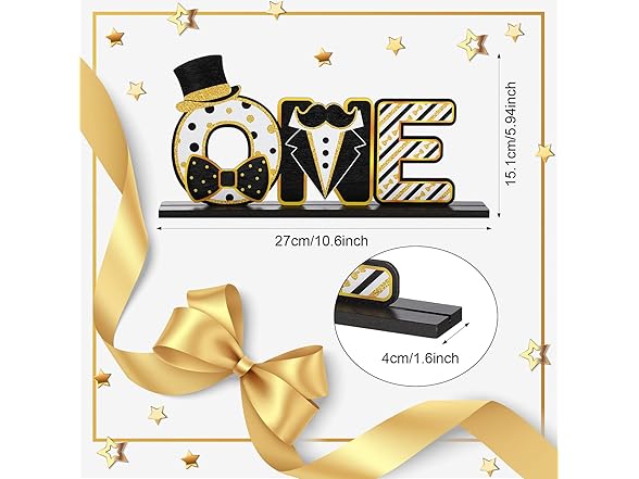 Mr. Onederful Table Centerpiece 2 Pack