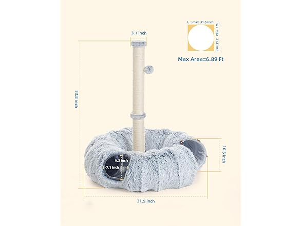 34'' Tall Cat Scratching Post