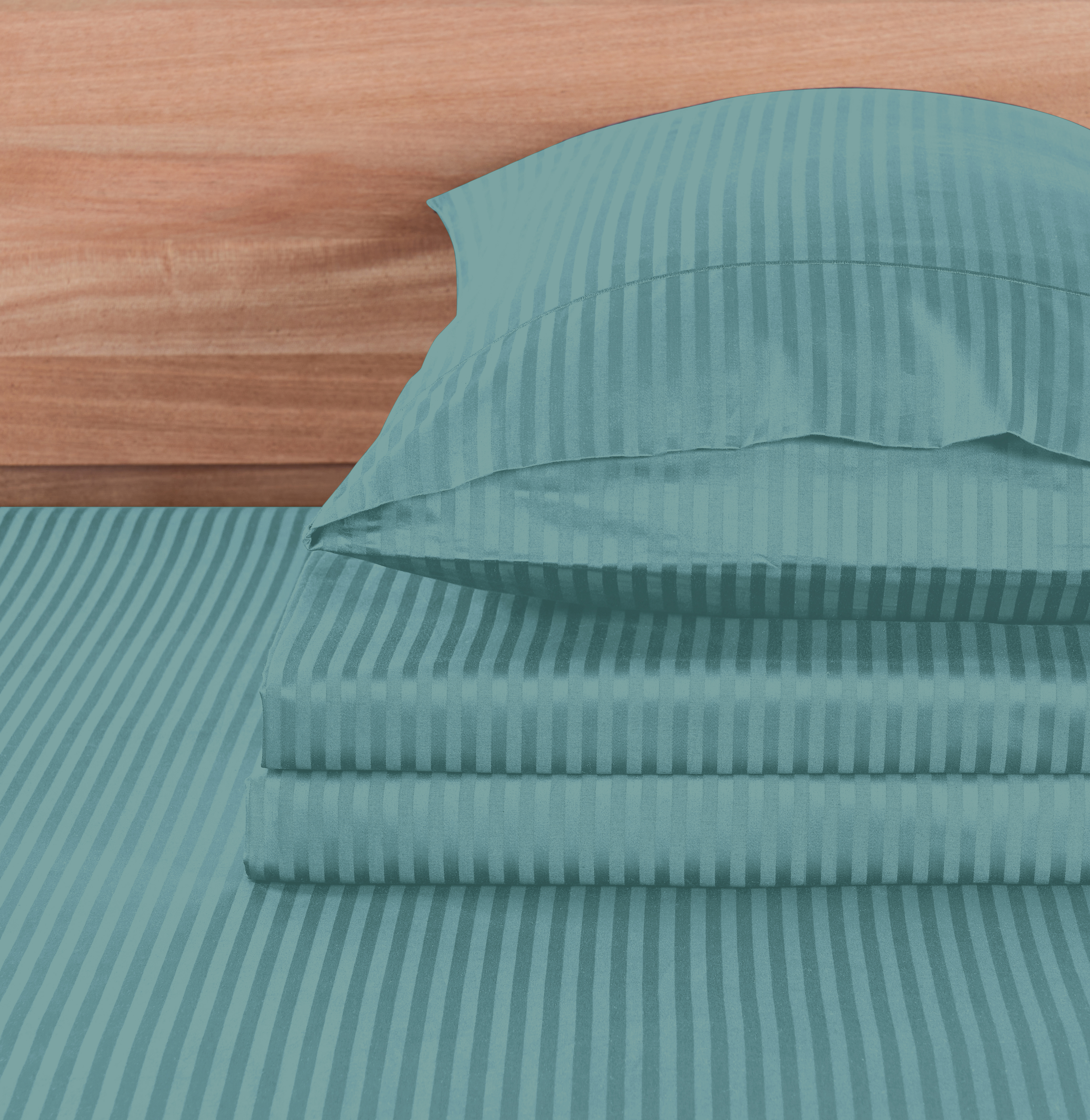 500TC Cotton Damask Stripe 4PC Sheet Set - Gallery 13