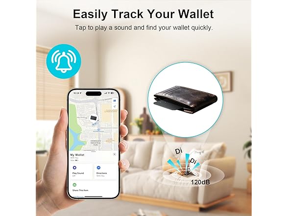 Jnconser Rechargeable Wallet Tracker Card