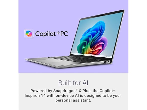 Dell Inspiron 14" Copilot+ Snapdragon X Plus Laptop