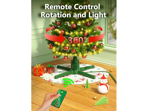 360-Dgree Rotating Christmas Tree Stand 