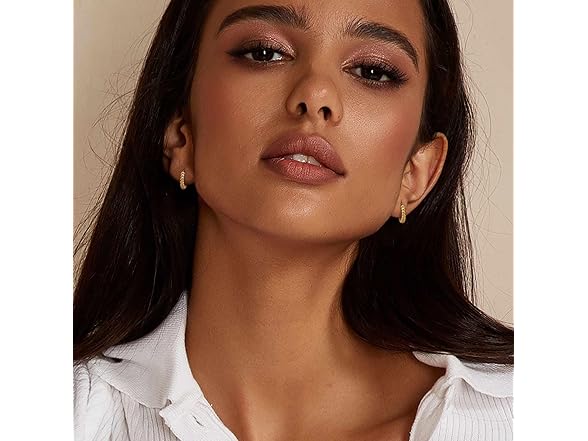 MOMELF Hoop Earrings Gold 11mm