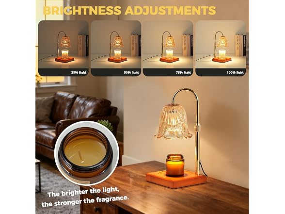 GODONLIF Flower Candle Warmer Lamp
