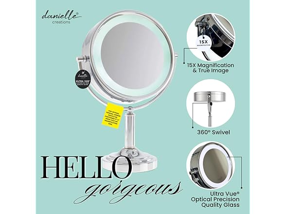 Danielle Creations Double-Sided L.E.D. Vanity Mirror
