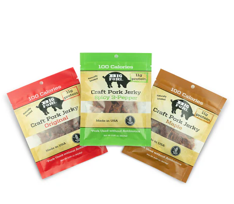 (8 Pack) Big Fork Craft Pork Jerky - Gallery 8