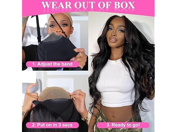 Wear and Go Glueless Human Hair Wigs