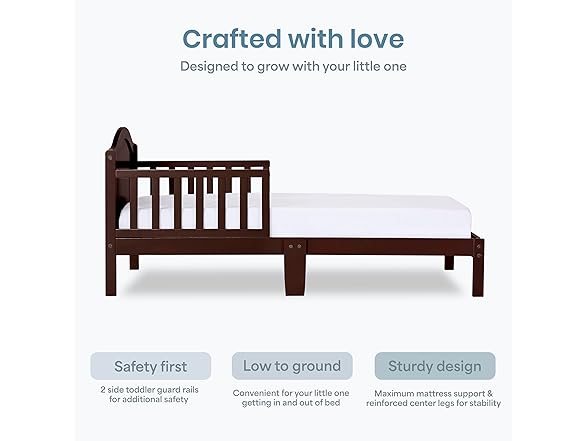 Dream On Me Sydney Toddler Bed w/Guards