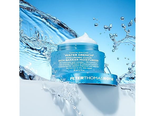 Peter Thomas Roth Water Drench Hyaluronic Cloud Rich Barrier Moisturizer, 1.7 oz