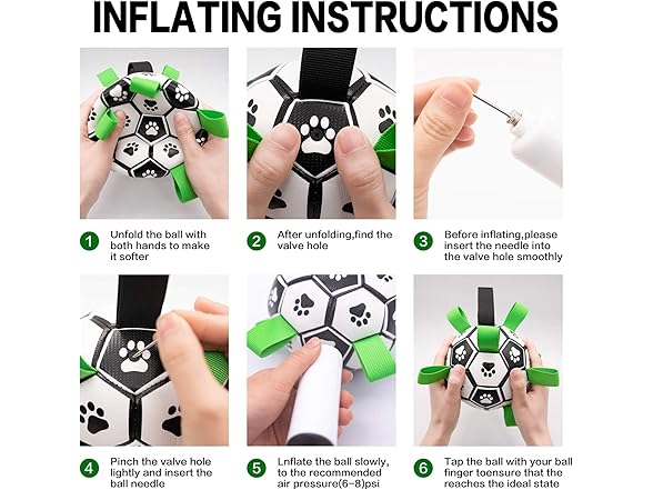 Sabupar Interactive Dog Toys Dog Soccer Ball