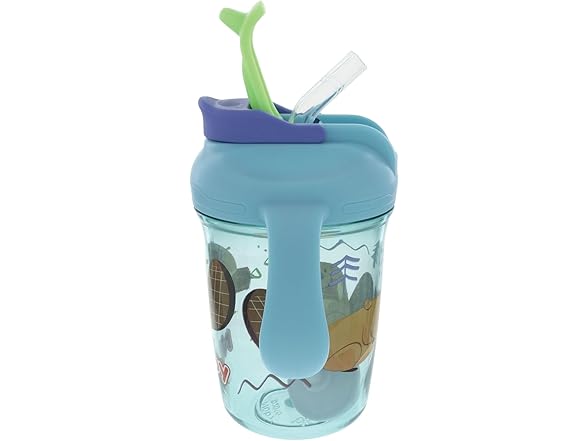 Nuby Multi-Function 2-in-1 Toddler Cup, Beaver