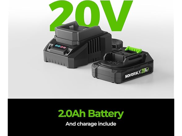 NovorikX 20V Cordless Pole Hedge Trimmer