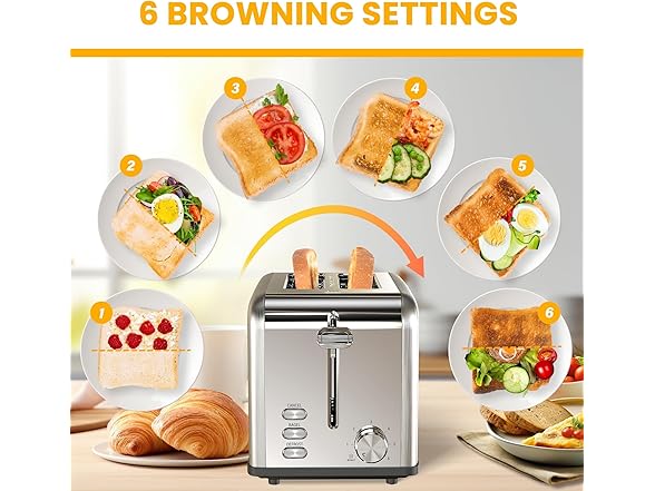 Simple Deluxe 2-Slice Toaster