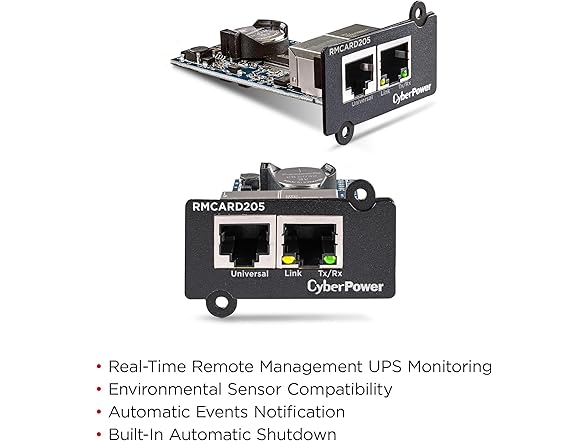 CyberPower RMCARD205 UPS & ATS PDU Remote Management Card (Open Box)