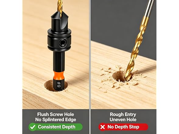 YJRNTY AAP-Tool-381 11pc Countersink Drill Bit Set