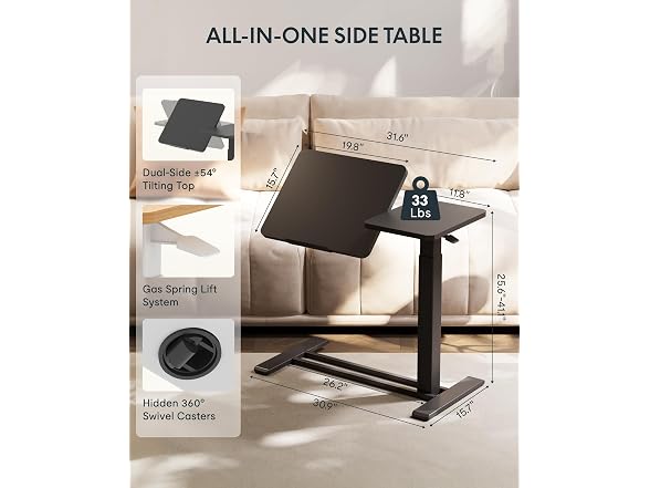 FLEXISPOT 32" Gas Spring C Table with