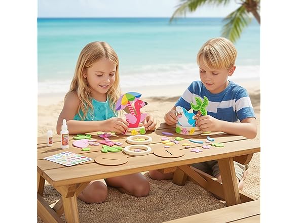 Fun Express Floating Island Animals Craft Kit