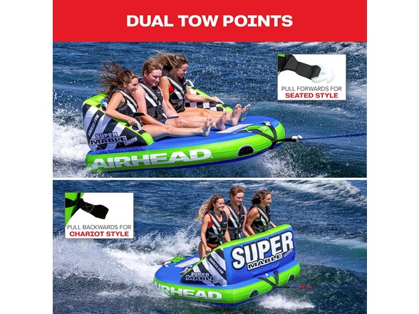 AIRHEAD Super Mable Towable Tube, 1-3 Rider
