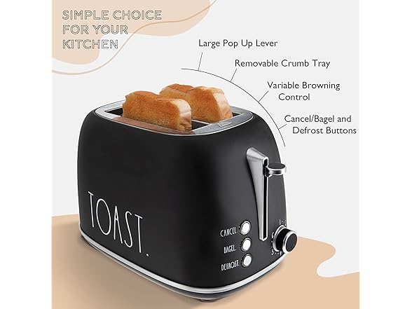 Rae Dunn Retro Rounded Bread Toasted