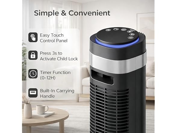 Zoolati Tower Fan for Bedroom