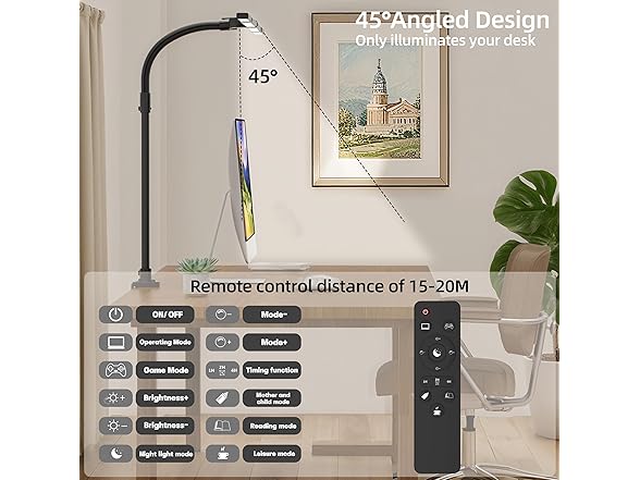 CJJFACA Office Home Desk Lamp