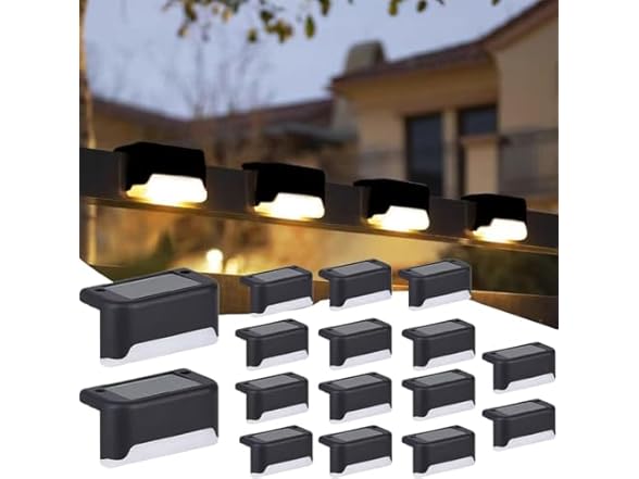 CzlBezr Solar Deck Lights Outdoor