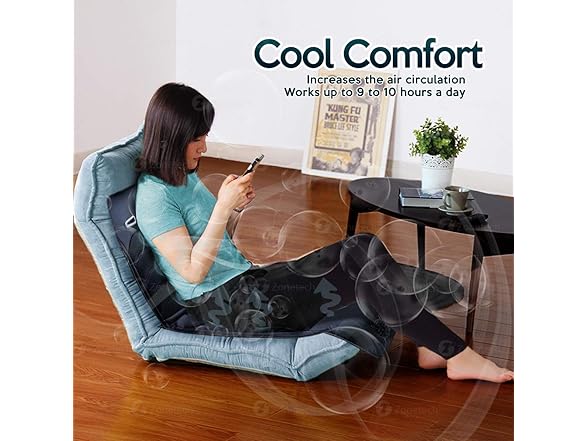 Zone Tech SE0074 Cooling Car Seat Cushion Black