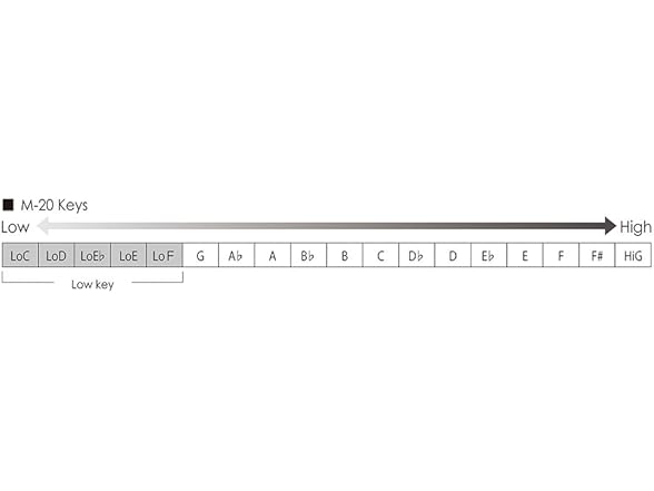 Suzuki Harmonica, Silver (M-20 NLow-F)
