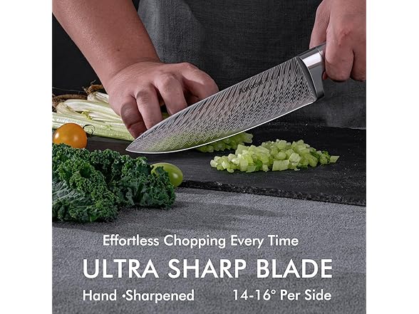 Astercook 15 Pieces Kitchen Knife Set