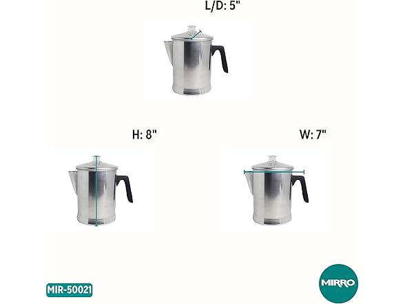 MIRRO Aluminum Stove Top Percolator