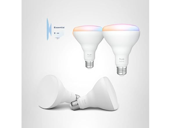Philips Hue Essential Smart LED BR30 Bulb 2-Pack