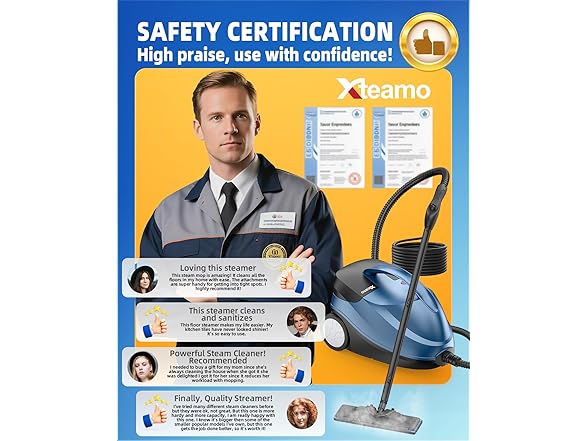 Xteamo W0568 Steam Mop Cleaner for Deep Cleaning