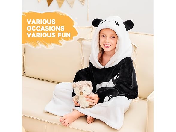 IFNOW Wearable Panda Blanket for Kids