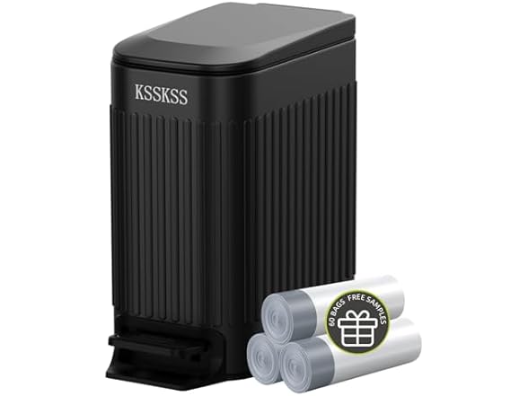 KSSKSS Small Bathroom Trash Can