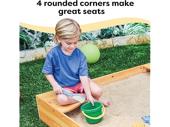 KidKraft Wooden Backyard Sandbox