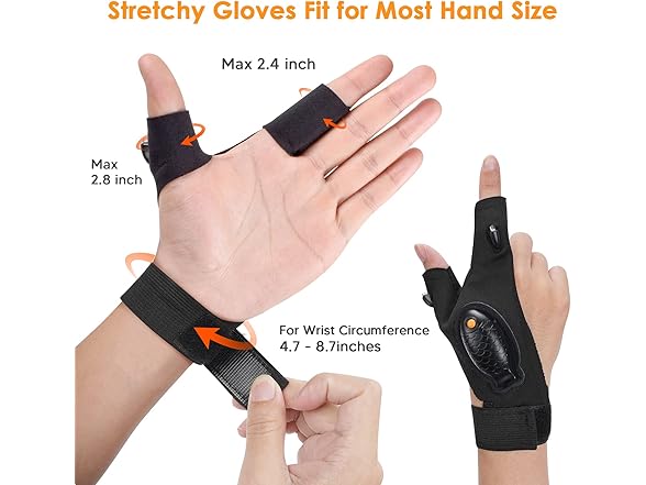 HANPURE Rechargeable Flashlight Gloves