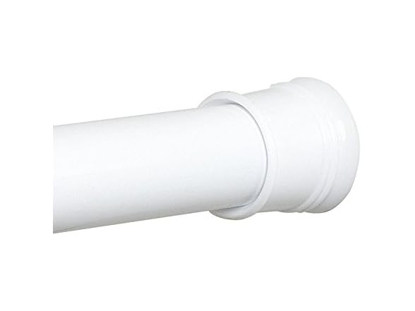 Zenna Home Tension Shower Curtain Rod, White