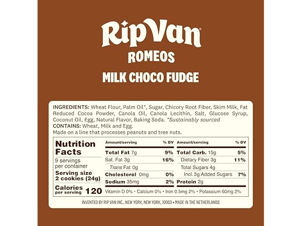 (36pk) Rip Van Milk Chocolate Fudge Romeos