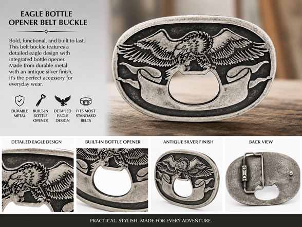 Vintage Americana Eagle Buckle