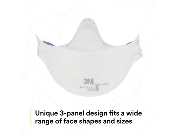 3M Aura Particulate Respirator 9205+, N95